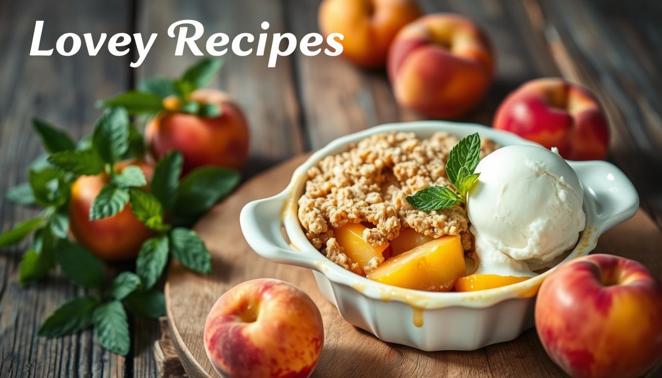 peach crumble recipe​