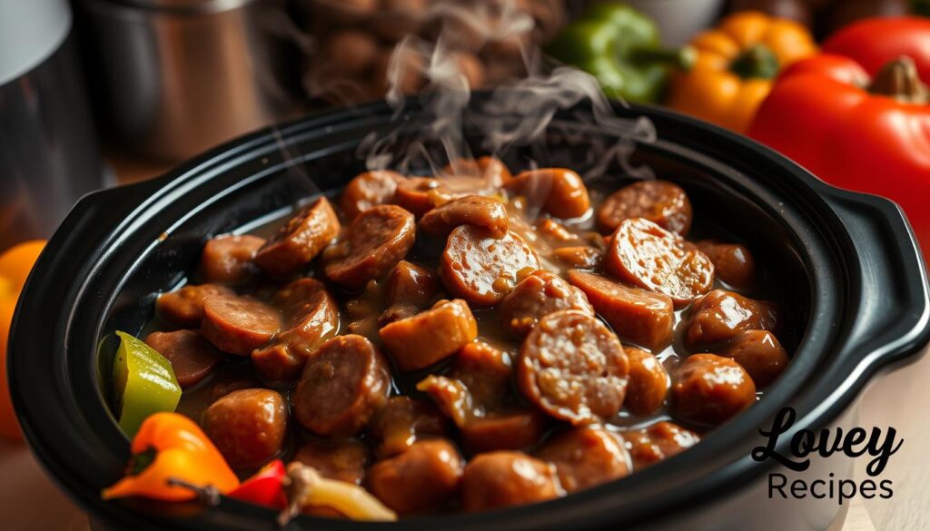 brown gravy smoked sausage recipe crockpot recipe