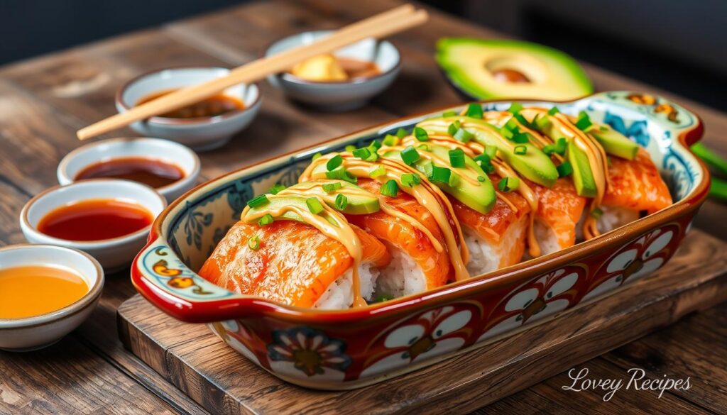 Salmon Sushi Bake Recipe